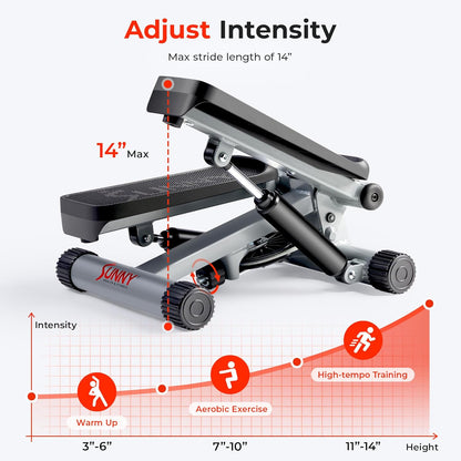 Sunny Health & Fitness Mini Stepper for Exercise at Home